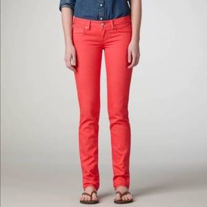 American Eagle Coral Skinny Jeans Size 4